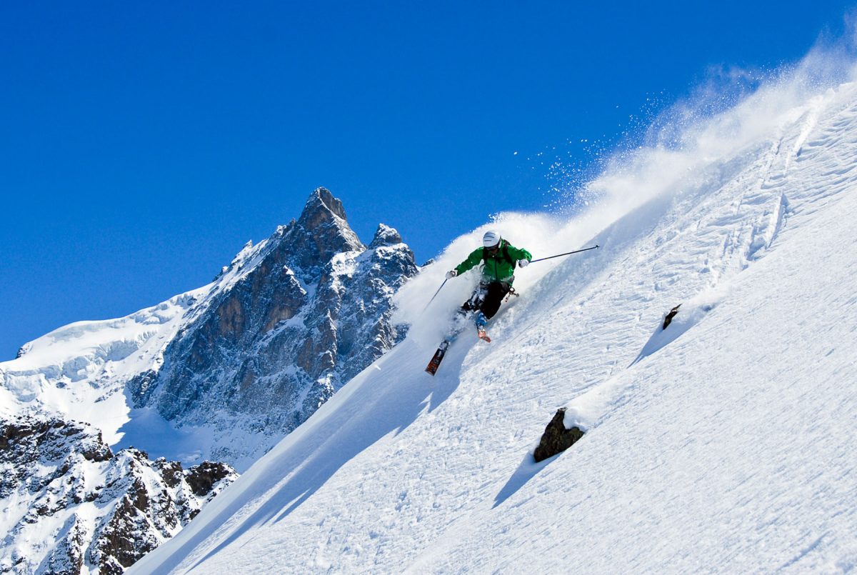 Ski freeride à La Grave - La Meije - hiver