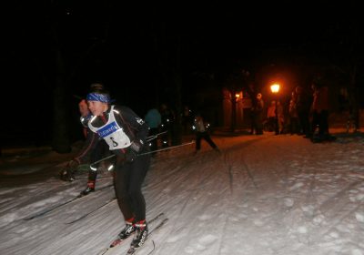 Nocturne de ski de fond