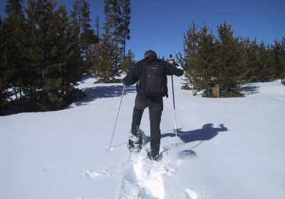 Snowshoe trail: crossing from Alpette to Lac Besson