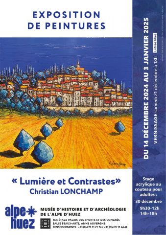 Christian Lonchamp painting exhibition_Alpe d’Huez