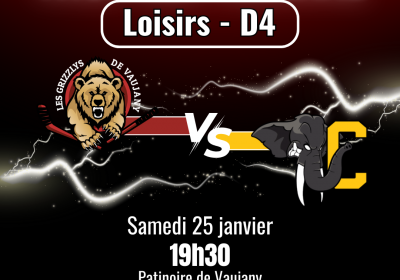 Hockey : Les Grizzlys de Vaujany VS Les éléphants de Chambéry