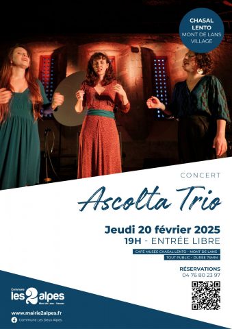 CONCERT – ASCOLTA TRIO_Les Deux Alpes