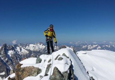 Winter mountaineering with Bureau des Guides